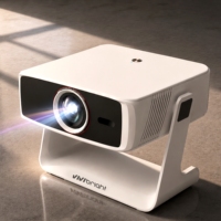 Projecteur Gimbal VIVIBRIGHT G2000, projecteur LED portable 1100 ANSI avec mise au point automatique pour le divertissement vidéo à domicile