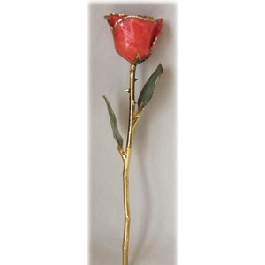 Regalo romántico moderno para novia, novio, rosa de oro de 24K hecha de Material metálico, rosa dorada decorativa en precio de mayorista - Product Image 6