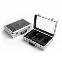 Valise en aluminium de sécurité, mallette, boîte à outils complète, grandes valises, organisateur vide, boîte à outils, boîte de rangement en alliage d'aluminium, étui de transport