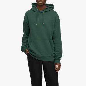 Venta al por mayor de ropa de calle de alta calidad personalizado propio logotipo de color sólido cálido polar interior cómodo invierno hombres algodón sudaderas con capucha para hombres - Product Image 1