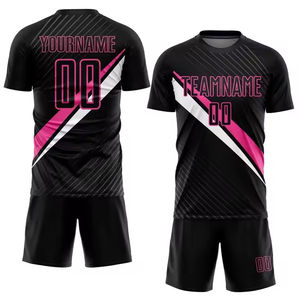 Uniformes de fútbol transpirables ligeros de alta calidad personalizables estilo de verano camisetas de fútbol pantalones cortos nueva ropa deportiva de sublimación - Product Image 6