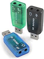 Tarjeta de sonido estéreo USB 5,1 externa Adaptador de tarjeta de sonido de audio USB 2,0 a 3D Virtual 5,1 para Windows y Mac, PC, Notebook