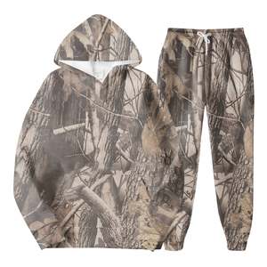 Ensembles camouflage pour femmes pleine longueur arbre véritable imprimé jungle vêtements de randonnée vêtements de plein air ensemble deux pièces survêtements camouflage pour femmes - Product Image 3