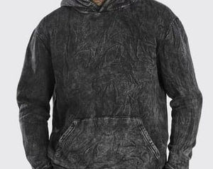 Impression 3D personnalisée lavage à l'acide broderie de détresse sweat à capuche en coton épais éponge française surdimensionné sweats à capuche pour hommes - Product Image 3