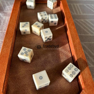 Juego de Dados Poliédricos de Hueso Natural de Lujo, 7 Piezas, Artesanal, Duradero y Ecológico para Juegos de Mesa RPG Tradebyd - Product Image 5