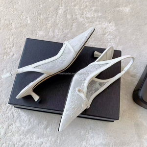 JC MIRA 2026 Printemps-Été – Escarpins à talons chaton en dentelle, séduisants et très demandés pour femme - Product Image 1