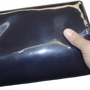 Premium Glossy Black Long <b>Wallet</b> for Men and Women with Multiple Card Slots and Zipper Pocket Sleek Patent Leather <b>Cash</b> Holder - Product Image 3