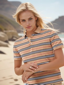 Customize Design Polo Shirts for Women Premium Quality Summer Women's Shirt Stylish Stand Collar Cotton Polo Shirts - Product Image 4