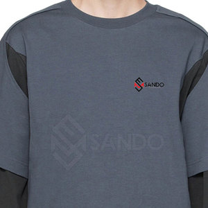 เสื้อยืดแขนยาวสองชั้น ดีไซน์ล่าสุด สีพื้น ผ้าฝ้าย 100% แห้งเร็ว ระบายอากาศได้ดี ทนทาน สำหรับผู้ชาย สวมใส่กลางแจ้ง - Product Image 6