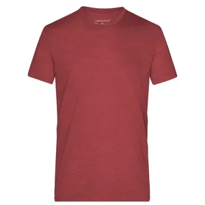 T-shirt personnalisé pour homme en tissu chiné pour la promotion de produits - Product Image 2
