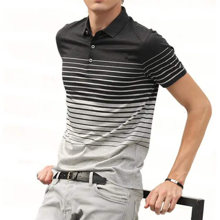 Camisa polo masculina composta de melhor qualidade e preço barato, camisa polo masculina de design exclusivo e estilo casual