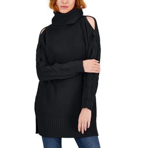 INC International Concepts Maglione da donna con maniche a cavo e spalle scoperte, nero, taglia XS, per l'inverno - Product Image 1