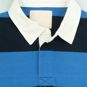 Ropa Deportiva de Rugby Unisex de Talla Grande, Color Negro y Azul, Secado Rápido, Transpirable, Algodón y Poliéster, Personalizable - Product Image 2