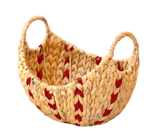 Panier en jonc rouge de Noël, panier d'accentuation rouge de Noël - Product Image 2