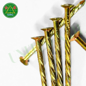 Livraison rapide et taille personnalisée, clous à tête hexagonale en acier jaune plaqué de 1-3/8 pouces, tige à vis avec tête à carreaux, fabriqués au Vietnam - Product Image 1