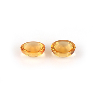 Piedras Preciosas de Citrino Amarillo Natural, Corte Cabujón Ovalado de 8x10MM, Gemas Sueltas, Certificadas por Terceros, Venta al Por Mayor, Gopika Exports Fine - Product Image 4