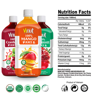 1 Liter 100% Rambutan Puree Fruitdrank, zonder toegevoegde suiker, OEM ODM Private Label, Vietnam