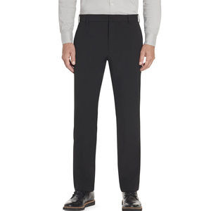 Pantalon habillé classique pour homme, coupe droite, taille mi-haute, en toile 100 % coton respirant, idéal pour le bureau, avec logo personnalisé - Product Image 1