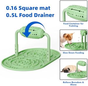 Tapis de léchage en silicone pour chien, coussin d'alimentation antidérapant sans BPA, lavable au lave-vaisselle, accessoire d'alimentation lente pour le soulagement du stress - Product Image 6