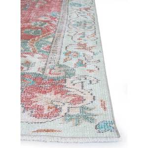 Alfombra Vintage de Lana 9x12 en Rojo y Naranja, Anudada a Mano con Patrón de Medallón, para Uso Doméstico - para Dormitorio, Pasillo, Sala de Estar, Modelo Pae-2366 - Product Image 4