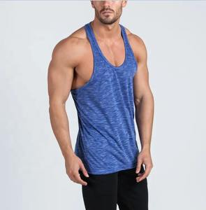 Vente en gros de vêtements de sport décontractés 100% en coton biologique respirants et à séchage rapide personnalisés pour hommes gilet de voyage ajusté sans manches et débardeur de gymnastique - Product Image 3