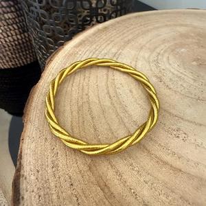modernIndian Crafted <b>Antique</b> Brass Handmade <b>Bangle</b> for Woman and Man Special Occasion Jewelry at Wholesales - Product Image 5