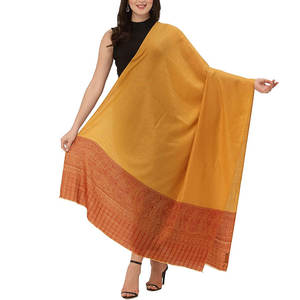 Chal de cachemir personalizado para mujer, chal cálido de invierno, color sólido cepillado, venta al por mayor - Product Image 6