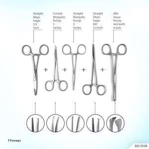 Kit de dissection professionnel en acier inoxydable de 160 pièces pour l'anatomie, biologie, formation médicale vétérinaire, norme de sécurité manuelle-MOL - Product Image 5