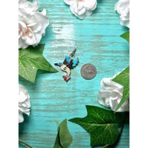 Zuni Handmade Religious Religious Pendant Multi-<b>Charms</b> Stone Inlay Sterling <b>Silver</b> Rose Gold Rhodium Plated Handmade Number - Product Image 4