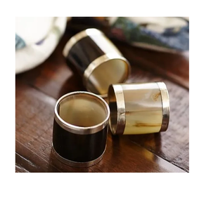 ห่วงรัดผ้าเช็ดปากรูปเขาควายสำหรับใช้ในบ้านและห้องนอนอินเดีย - Product Image 4