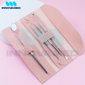 เครื่องมืออนามัยทันตกรรมสเตนเลสสีชมพูใช้ซ้ำได้ทันสมัย - Product Image 4