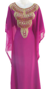 Stylish Dubai-Style Jalabiya Kaftan New Design Long Evening <b>Dress</b> Latest Designer Islamic Clothing for Adults Made from <b>Chiffon</b> - Product Image 2