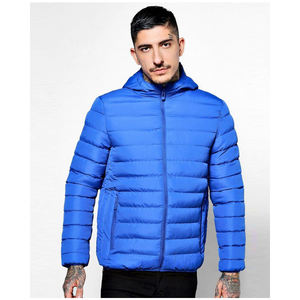 Veste matelassée d'hiver personnalisée OEM pour hommes duvet en polyester respirant avec fermeture à glissière pour l'extérieur et la randonnée - Product Image 1