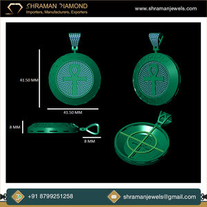 Christian 925 <b>Silver</b> Iced Medallion Moissanite Diamond Religious Egyptian Ankh Jesus Cross Hip Hop <b>Necklace</b> Pendants Charms Gift - Product Image 5