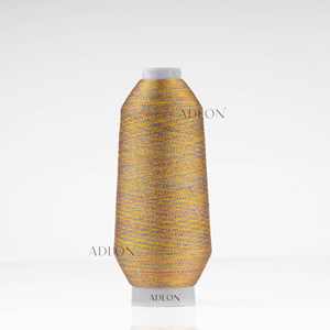 Hilo metálico de poliéster brillante de alta tenacidad Adlon 150D para bordado y adorno de prendas de varios tonos - Product Image 3