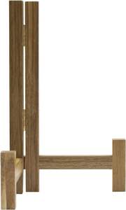Présentoir à assiettes Support de soucoupe de table en bois d'acacia rustique Support de cadre photo pliant Chevalet - Product Image 5