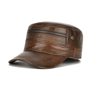 Nouvelle casquette de baseball en cuir véritable de haute qualité pour hommes et casquettes de vêtements décontractés en plein air de couleur unie 2026 - Product Image 6
