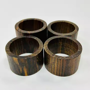 Main Élégant Dîner Serviette Anneaux Vibrant En Bois Animal Prints Ange Conceptions Brillant Polissage Résine Artisanat pour Cadeaux - Product Image 4