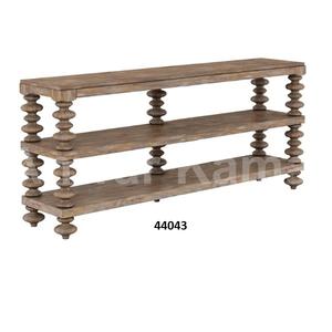 Table basse latérale ronde peinte à la main noire en métal et de marbre pour l'hôtel et le restaurant à la maison - Product Image 5