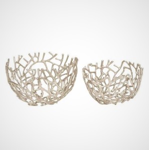 Cuenco decorativo de diseño clásico de aluminio con acabado de níquel personalizado con logotipo personalizado-Regalos elegantes para el hogar y la empresa - Product Image 3