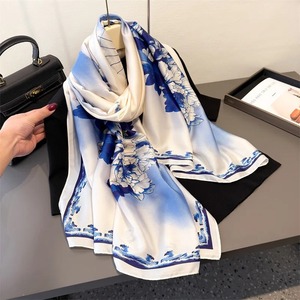 Lightweight 100% Pure Chiffon <b>Scarf</b> for Women Luxury Designer Inspired Plain Chiffon Neck <b>Wrap</b> USA Style Soft Touch <b>Scarves</b> - Product Image 3