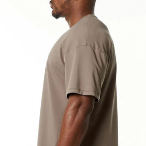 Camisetas de Hombre con Hombros Caídos, 100% Algodón, Alta Calidad, Estilo Urbano, Corte Regular, Transpirables, Impresión Digital, Última Llegada - Product Image 6