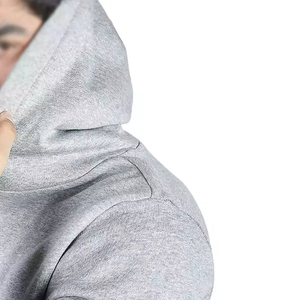 Premium Custom 100% Cotton Blended Basics Pullover Hoodie para hombres Hombro de gran tamaño para el invierno - Product Image 3