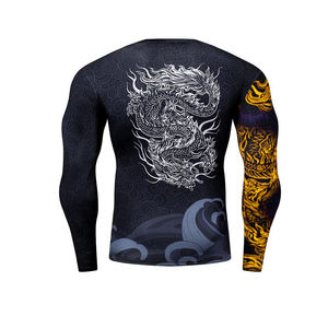 Rashguards Personnalisez Votre Propre Impression BJJ Protection UV Rash Guard No Gi Jiu Jitsu Rashguards MMA Chemises de compression personnalisées - Product Image 2