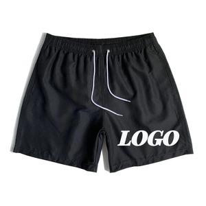 Pantalones cortos Cargo de algodón transpirable con logotipo personalizado para hombre, pantalones de entrenamiento de fitness informales de talla grande de verano, Forro corto suelto con cordón bajo - Product Image 6