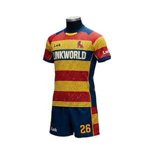 New Custom Soccer Club Sets Home Away Heat-Transfer Printing Breathable Autumn Solid Front Custom Number Football Uniform - Product Image 2