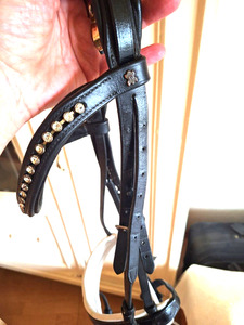 Brida de caballo de lujo tamaño WB trenza anatómica con productos de caballo de cuero elevado - Product Image 2