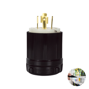 ปลั๊กล็อก480V 20A L16-20 Nema ประสิทธิภาพสูงที่ทนต่อการเข้าถึงโดยไม่ได้รับอนุญาตเหมาะสำหรับระบบลำเลียง - Product Image 1