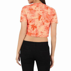 Top Halter de Mujer de Secado Rápido Hecho de Algodón y Poliéster, Top Halter de Mujer Hecho a Medida con Mangas Cortas - Product Image 2