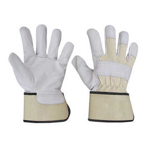 Vente en gros de gréeur de protection dans l'industrie de la construction gréeur de sécurité au travail en cuir classique chromé gant de gréement en cuir de vachette de qualité supérieure - Product Image 1